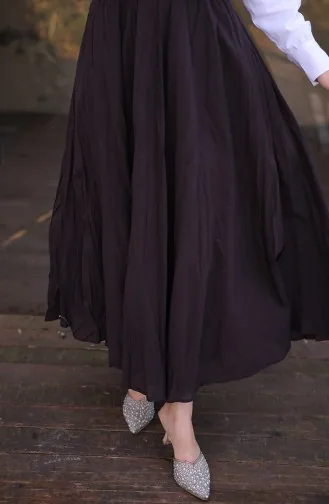 Voile Uitlopende Rok 71258-05 Pruim 71258-05