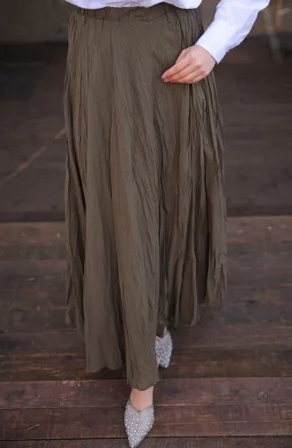 Voile Uitlopende Rok 71258-06 Khaki 71258-06
