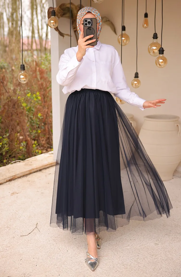 Jupe En Tulle 71265-02 Bleu Marine 71265-02
