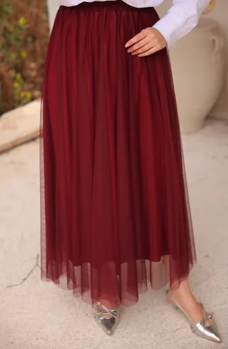 Jupe En Tulle Bordeaux 71265-03 71265-03