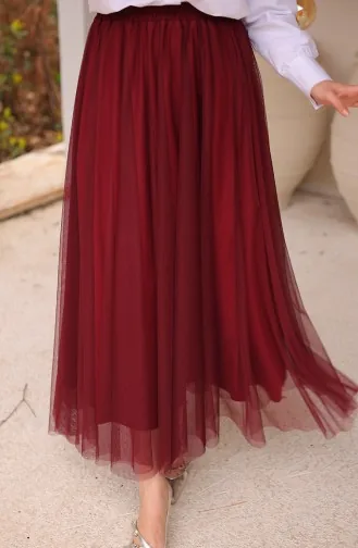 Jupe En Tulle Bordeaux 71265-03 71265-03