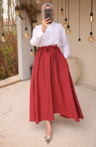 Elastische Tailleband Met Riem 71266-04 Pruim 71266-04