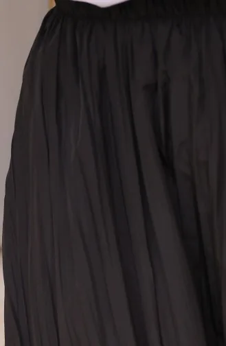 Jupe Plissée à Taille élastique 71268-01 Noir 71268-01