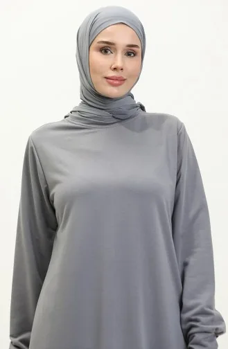 Two-Piece Tunic And Trouser Set 0001-15 Gray 0001-15