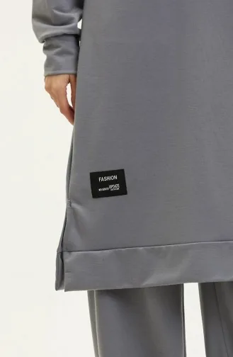 Two-Piece Tunic And Trouser Set 0001-15 Gray 0001-15