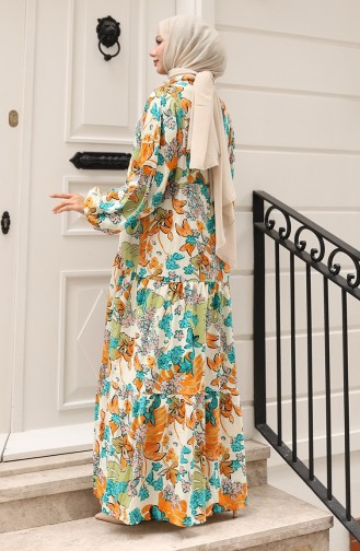 Robe Hijab Ecru 2021-04