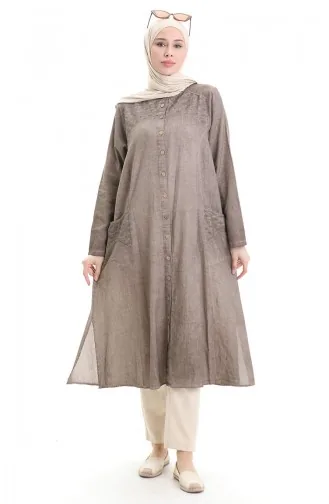 Beige Abaya 8082-04