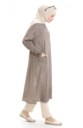 Beige Abaya 8082-04