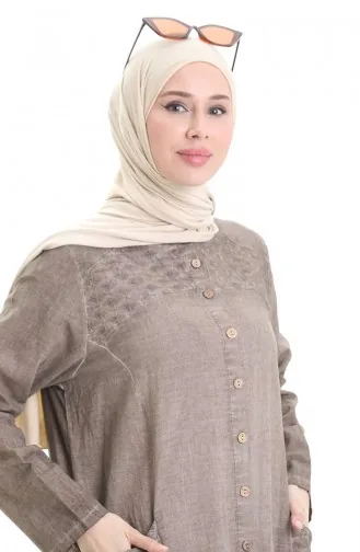 Beige Abaya 8082-04