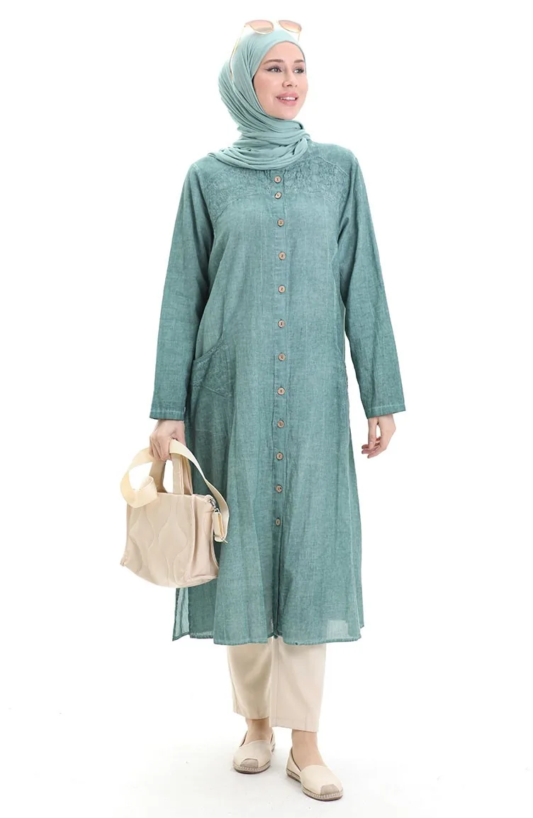 Light Green Abaya 8082-05