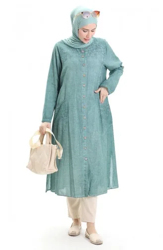 Light Green Abaya 8082-05