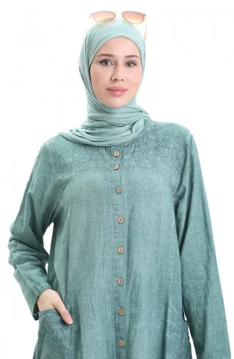 Light Green Abaya 8082-05