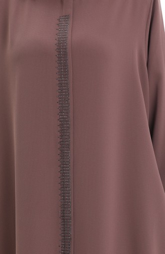 Milk Coffee Abaya 5067-08
