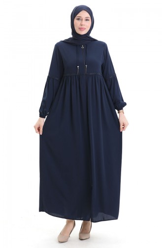 Navy Blue Abaya 5081-02