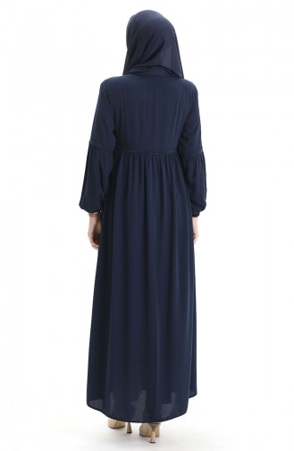 Navy Blue Abaya 5081-02