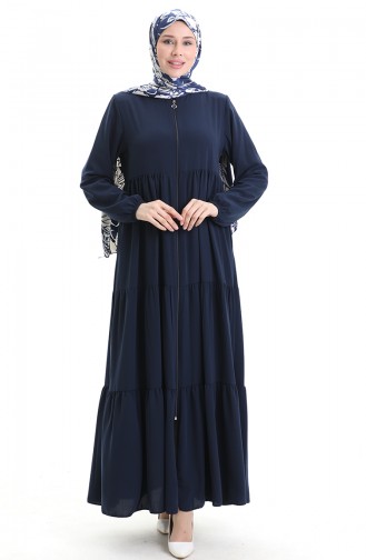 عباءه أزرق كحلي 5082-02