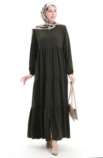 Khaki Abaya 5082-03