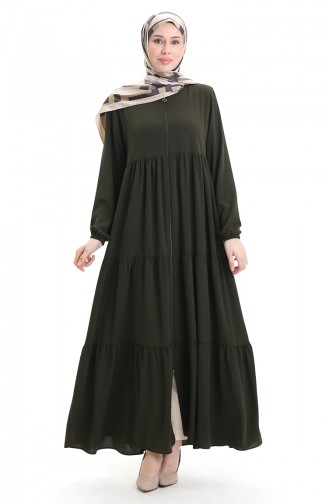 Khaki Abaya 5082-03