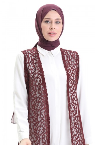 Gilet Sans Manches Bordeaux 8742-04
