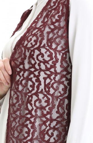 Gilet Sans Manches Bordeaux 8742-04