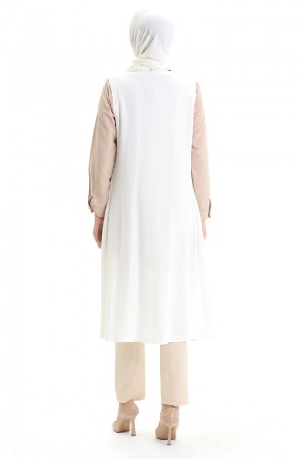 Naturfarbe Strickjacke 8744-02