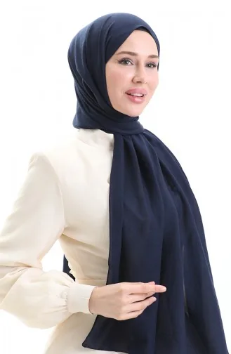 Katoenen Zachte Sjaal 70283-23 Marineblauw 70283-23