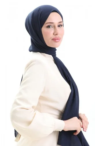 Katoenen Zachte Sjaal 70283-23 Marineblauw 70283-23