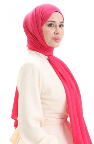 Pamuklu Soft Şal 70283-27 Fuşya