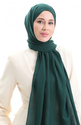Pamuklu Soft Şal 70283-29 Koyu Zümrüt Yeşil