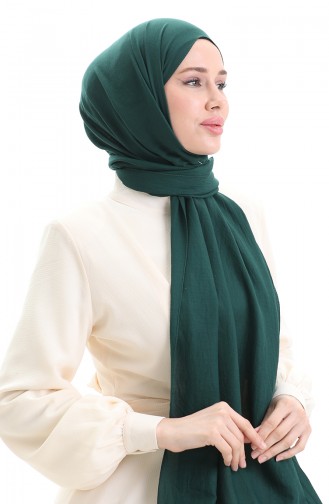 Pamuklu Soft Şal 70283-29 Koyu Zümrüt Yeşil