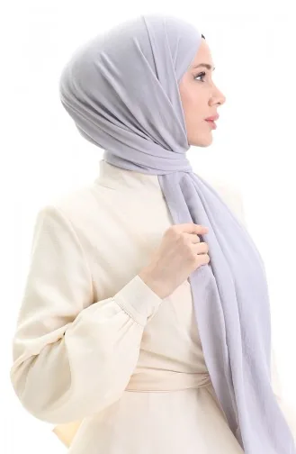 Katoenen Zachte Sjaal 70283-34 Zilvergrijs 70283-34