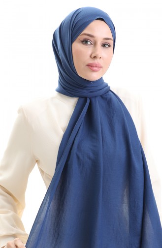 Pamuklu Soft Şal 70283-36 Açık Lacivert