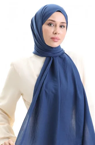 Katoenen Zachte Sjaal 70283-36 Licht Marineblauw 70283-36