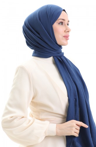 Pamuklu Soft Şal 70283-36 Açık Lacivert