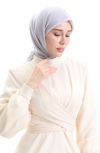 Pamuklu Soft Eşarp 70282-04 Gümüş Gri