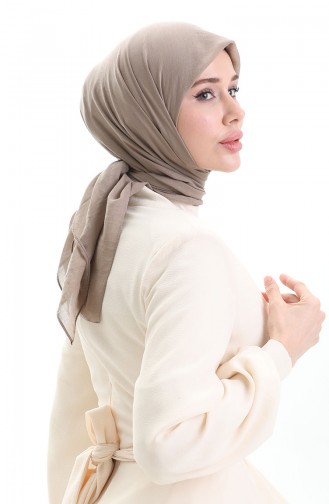 Pamuklu Soft Eşarp 70282-08 Vizon