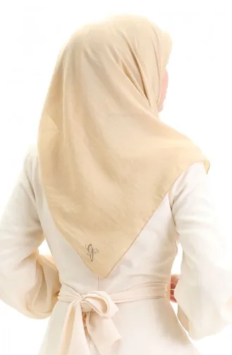 Katoenen Zachte Sjaal 70282-32 Licht Mosterdgeel 70282-32