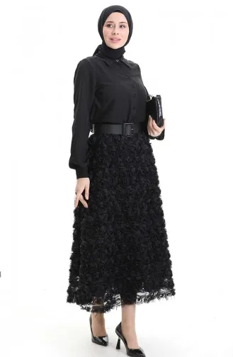 Rose Tulle Skirt 21300-01 Black 21300-01