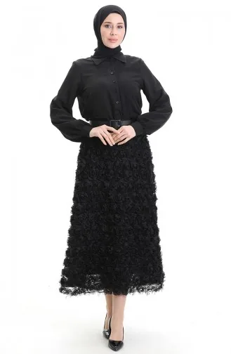 Rose Tulle Skirt 21300-01 Black 21300-01