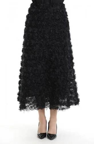 Rose Tulle Skirt 21300-01 Black 21300-01