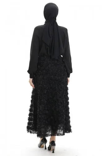 Rose Tulle Skirt 21300-01 Black 21300-01