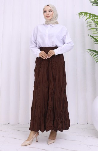 Jupe Couleur Brun 0050-07