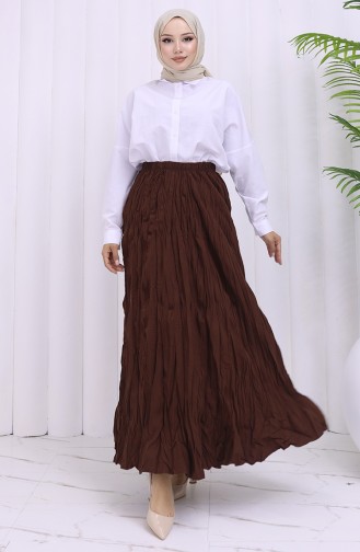 Jupe Couleur Brun 0050-07