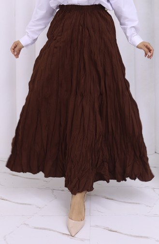 Jupe Couleur Brun 0050-07
