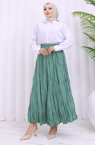 Jupe Vert noisette 0050-10