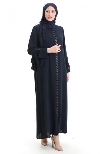 Abayas Bleu Marine 2038-02
