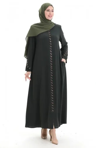 Khaki Abayas 2038-04