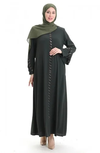 Khaki Abayas 2038-04