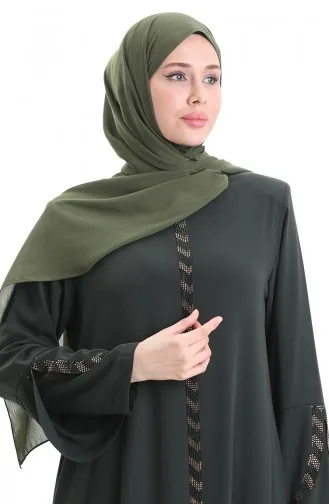 Khaki Abayas 2038-04