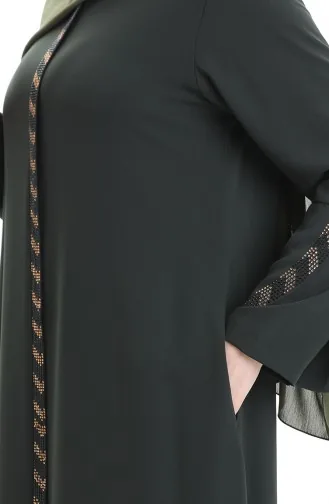 Khaki Abayas 2038-04